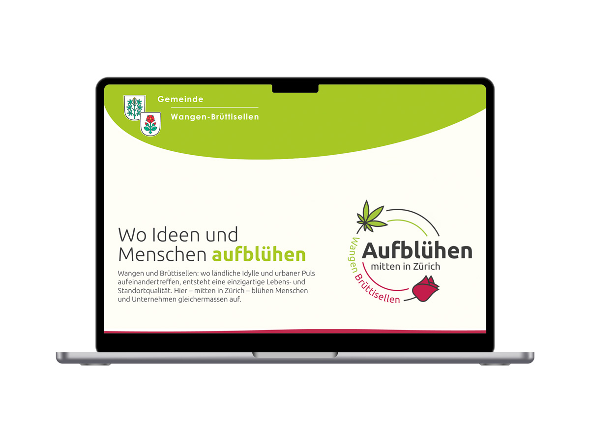 Vorschau eines modernen Website-Redesigns