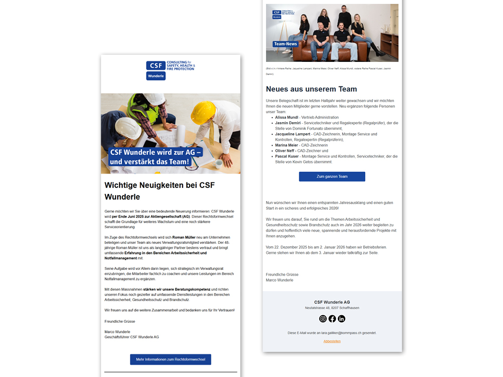 Wireframes und Struktur für ein Website-Redesign