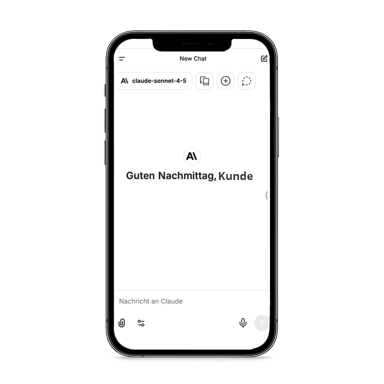 KI Chat-Bot auf Mobile