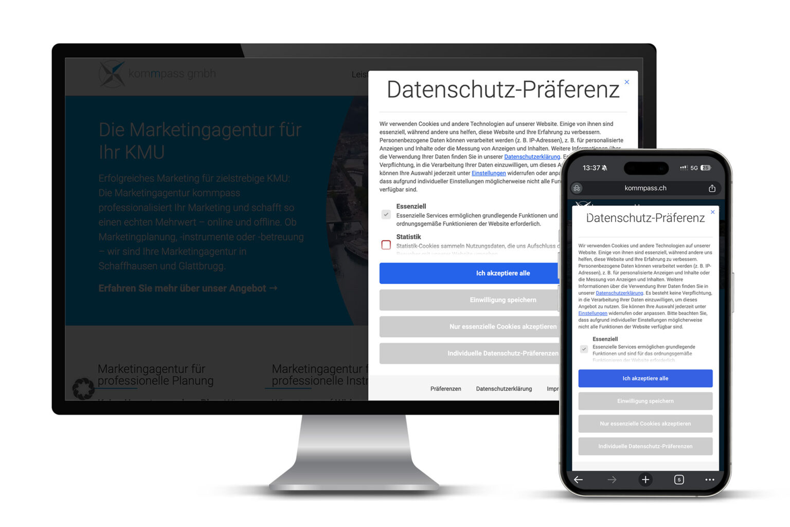 kommpass Consent Banner Datenschutz